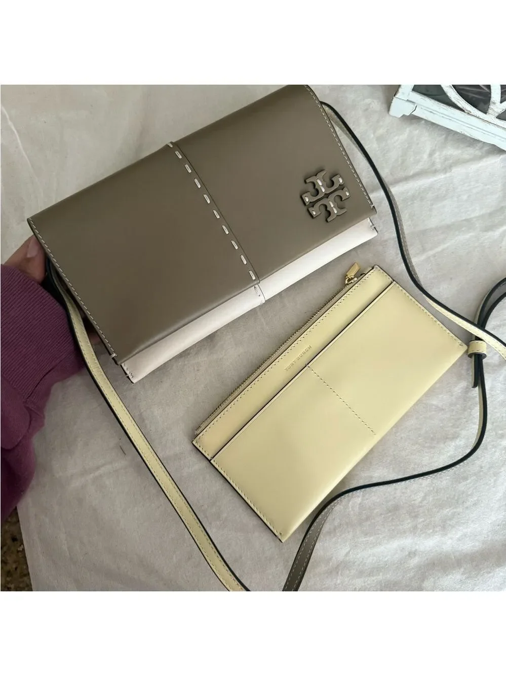 NWT!!Tory Burch McGraw wallet crossbody with zip cardholder
